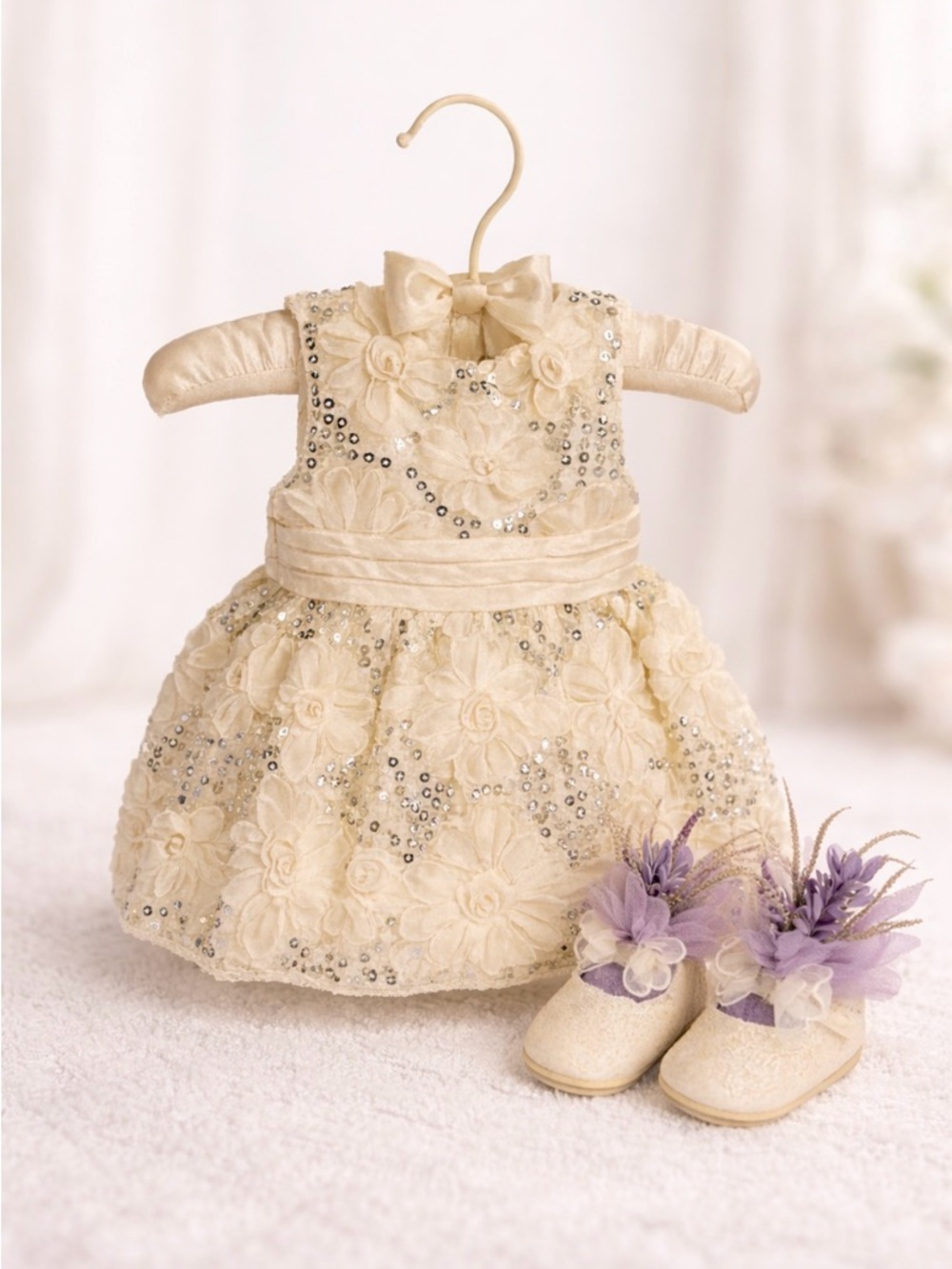 Gold Bling Baby Shower Centerpiece, Little Girl Birthday, Wearable Outfit